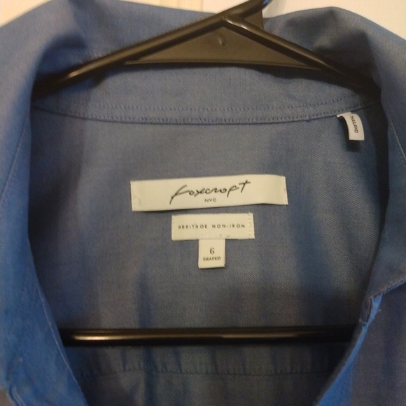 Foxcroft Blouse Denim Look - Picture 2 of 3